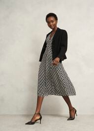 Zadie Dress, Black Cream, hi-res