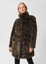 Ros Coat, Dark Charcoal, hi-res