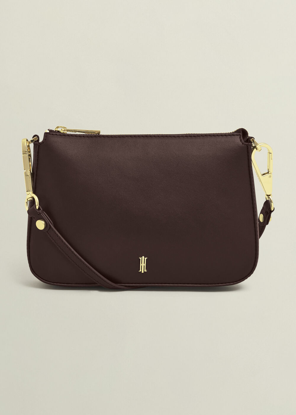 Briella Leather Bag, Chocolate Brown, hi-res