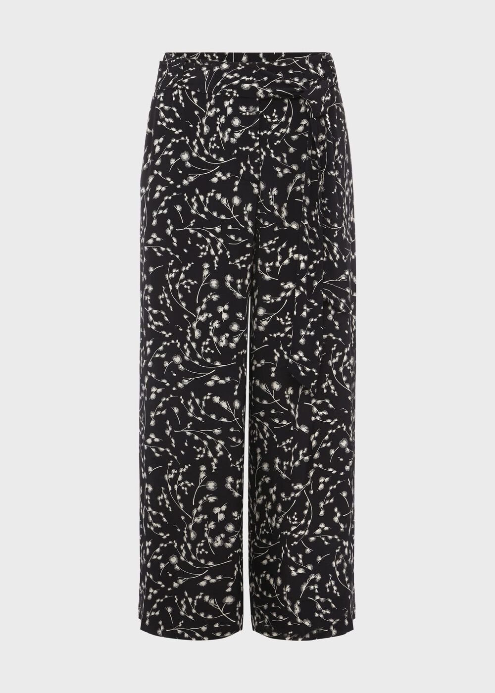 Jen Wide Leg Crop Trousers, Navy Ivory, hi-res