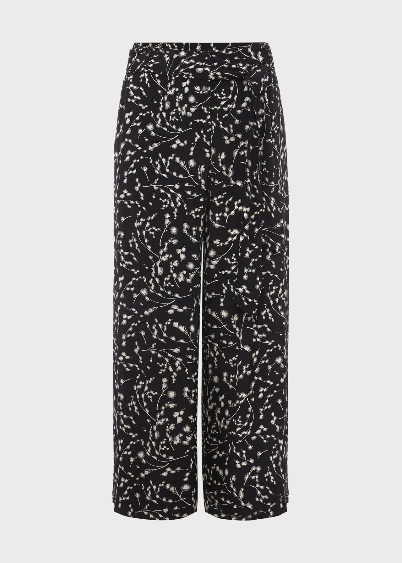 Jen Wide Leg Crop Trousers, Navy Ivory, hi-res