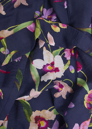 Pippa Floral Waist Tie Dress, Midnight Multi, hi-res