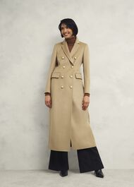 Richmond Wool Maxi Coat, Camel, hi-res