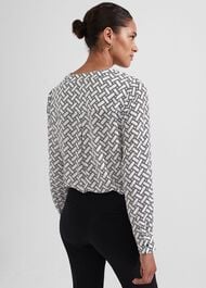 Nelle Top, Ivory Black, hi-res