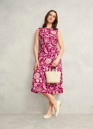 Marylise Jersey Dress, Pink Cream, hi-res
