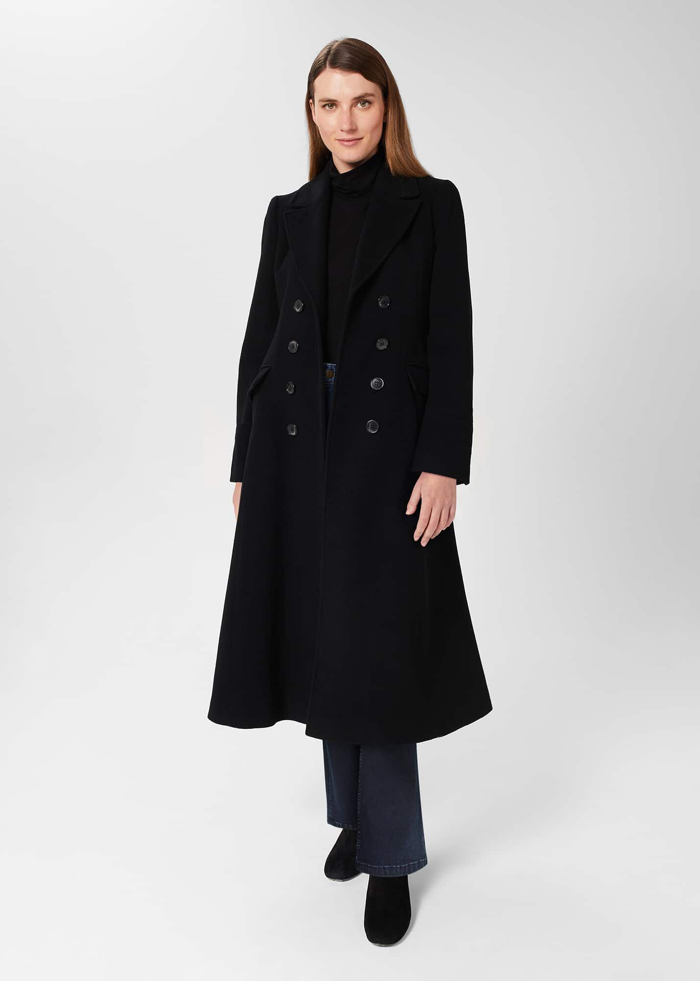 Hobbs black coat shop