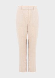 Petite Ivana Linen Trousers, Warm Neutral, hi-res