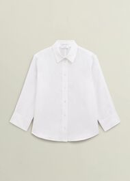 Vita Linen Shirt, White, hi-res