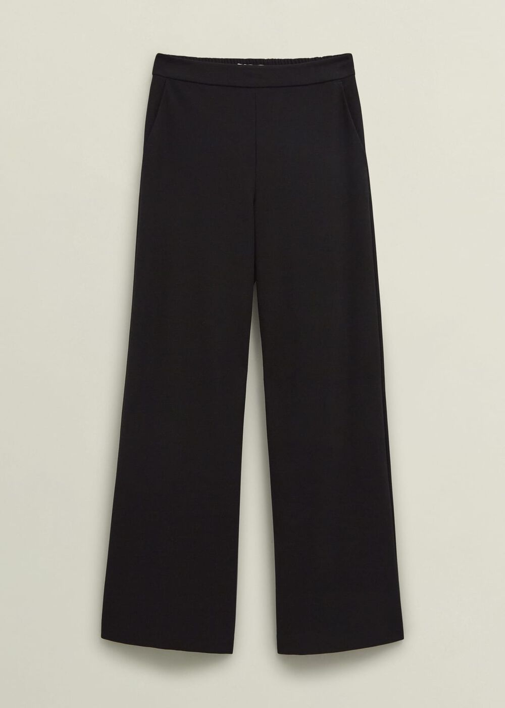 Kathy Ponte Trousers, Black, hi-res