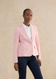Blake Check Jacket, Pink Ivory, hi-res