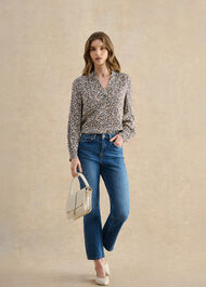 Mila Blouse, Cream Multi, hi-res