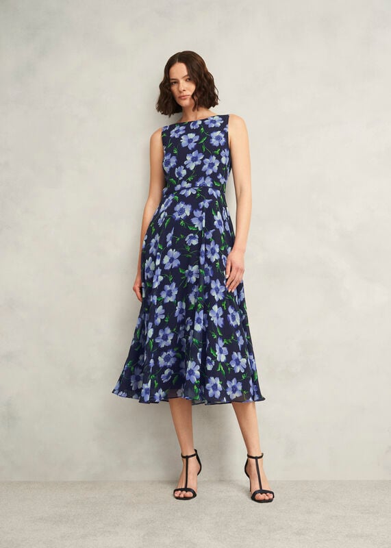 Carly Floral Printed Midi Dress