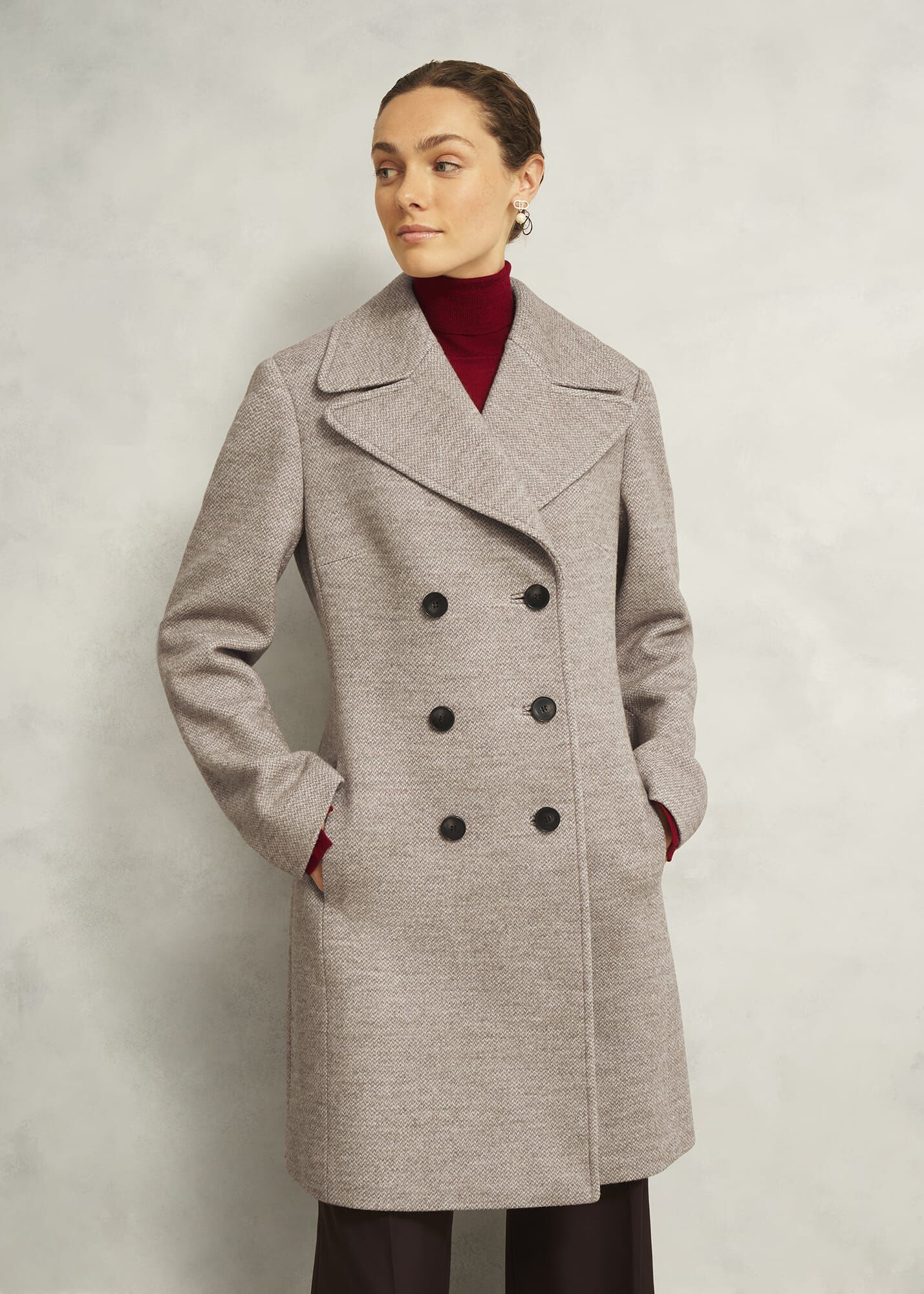 Janetta Wool Blend Coat | Hobbs US |