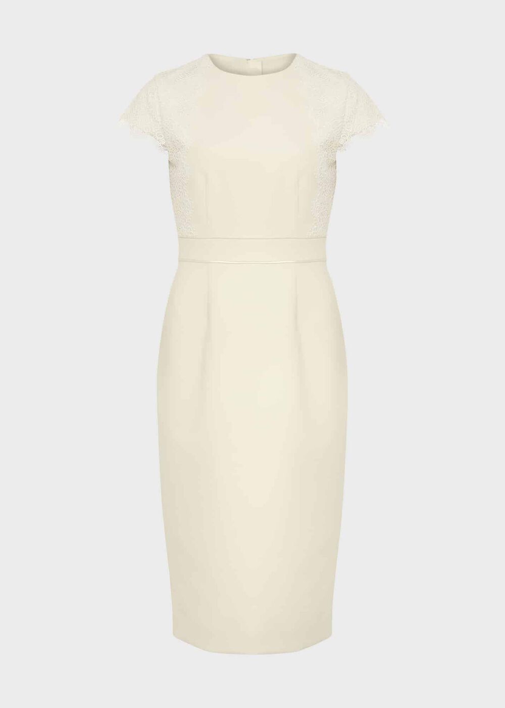 Valentina Lace Shift Dress, Pale Yellow, hi-res