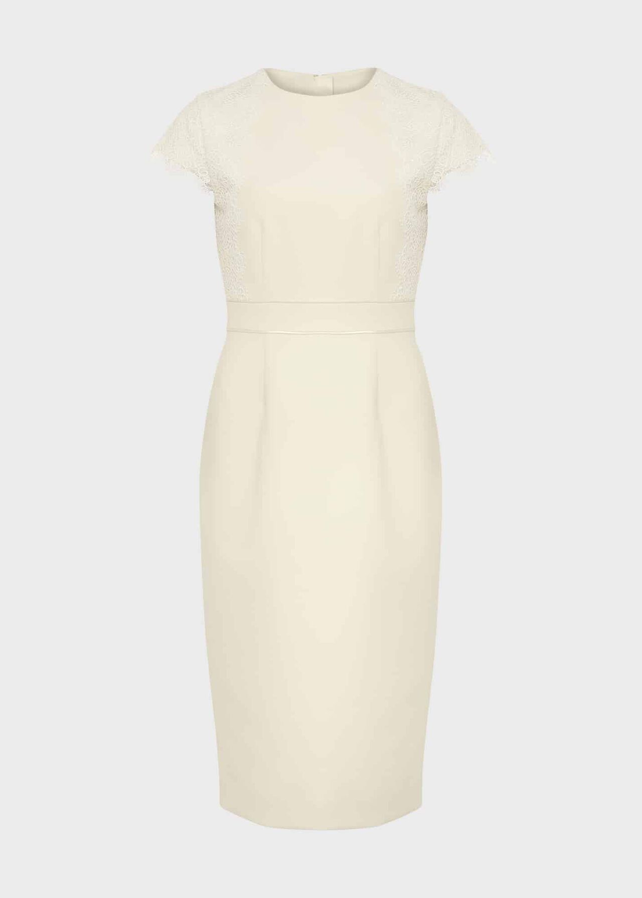 Valentina Lace Shift Dress, Pale Yellow, hi-res