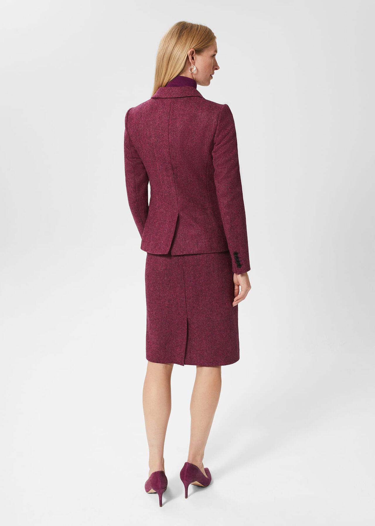 Petite Blake Wool Jacket, Purple Multi, hi-res