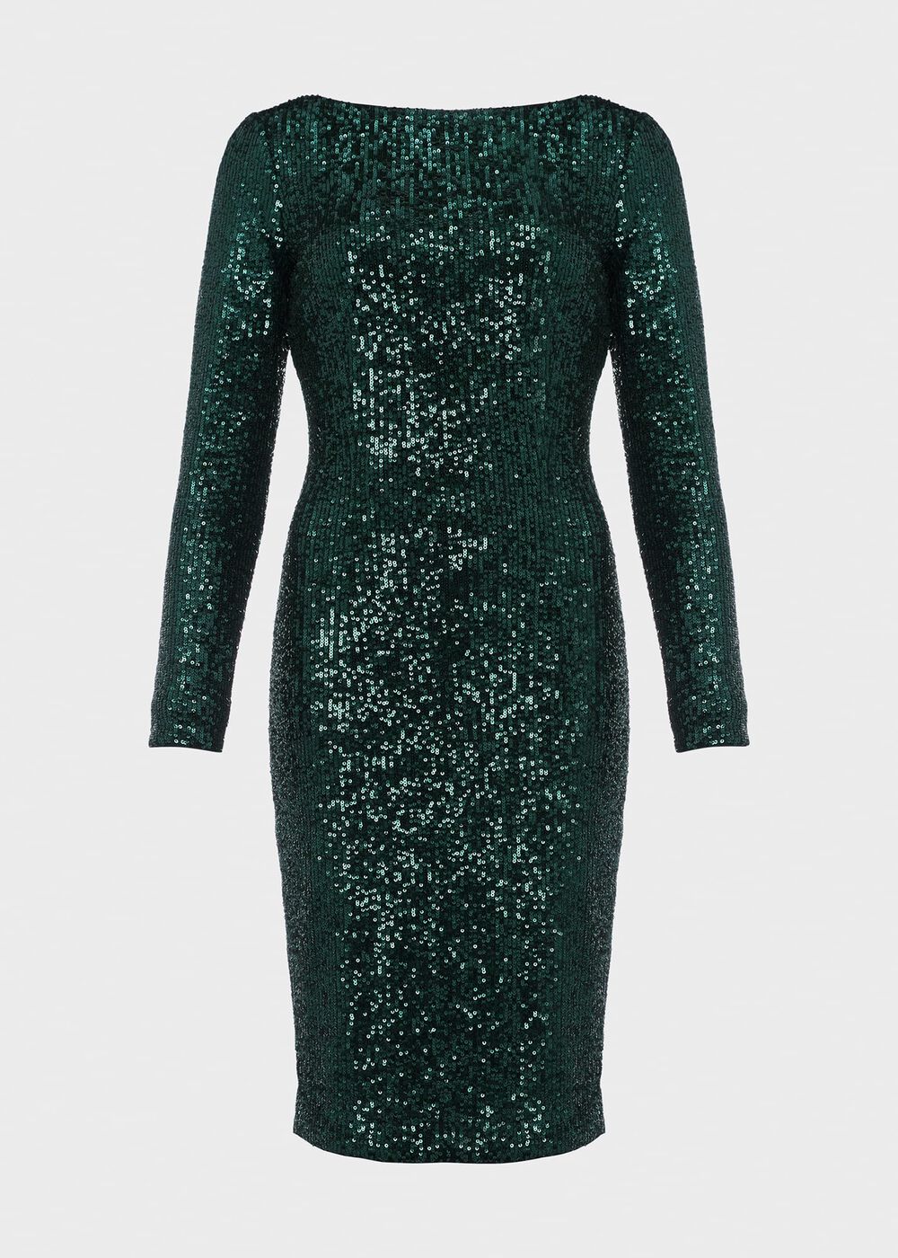 Petite Sawyer Sequin Dress, Evergreen, hi-res