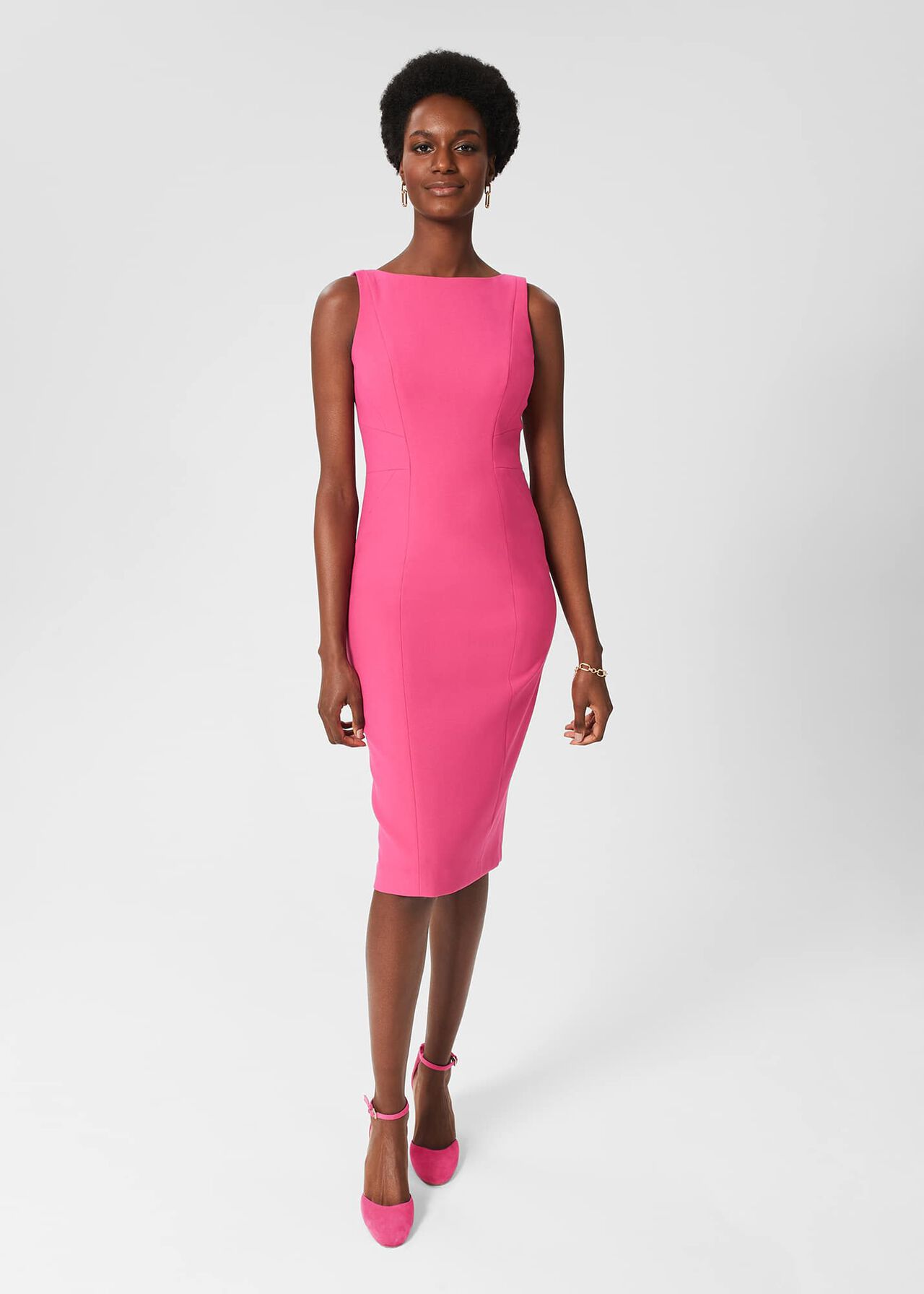 Dania Shift Dress Bright Pink