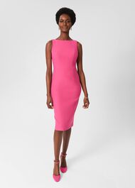 Dania Shift Dress Bright Pink , Bright Pink, hi-res