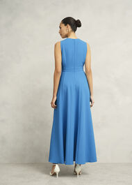 Jessa Twist Detail Dress, Bright Sky Blue, hi-res