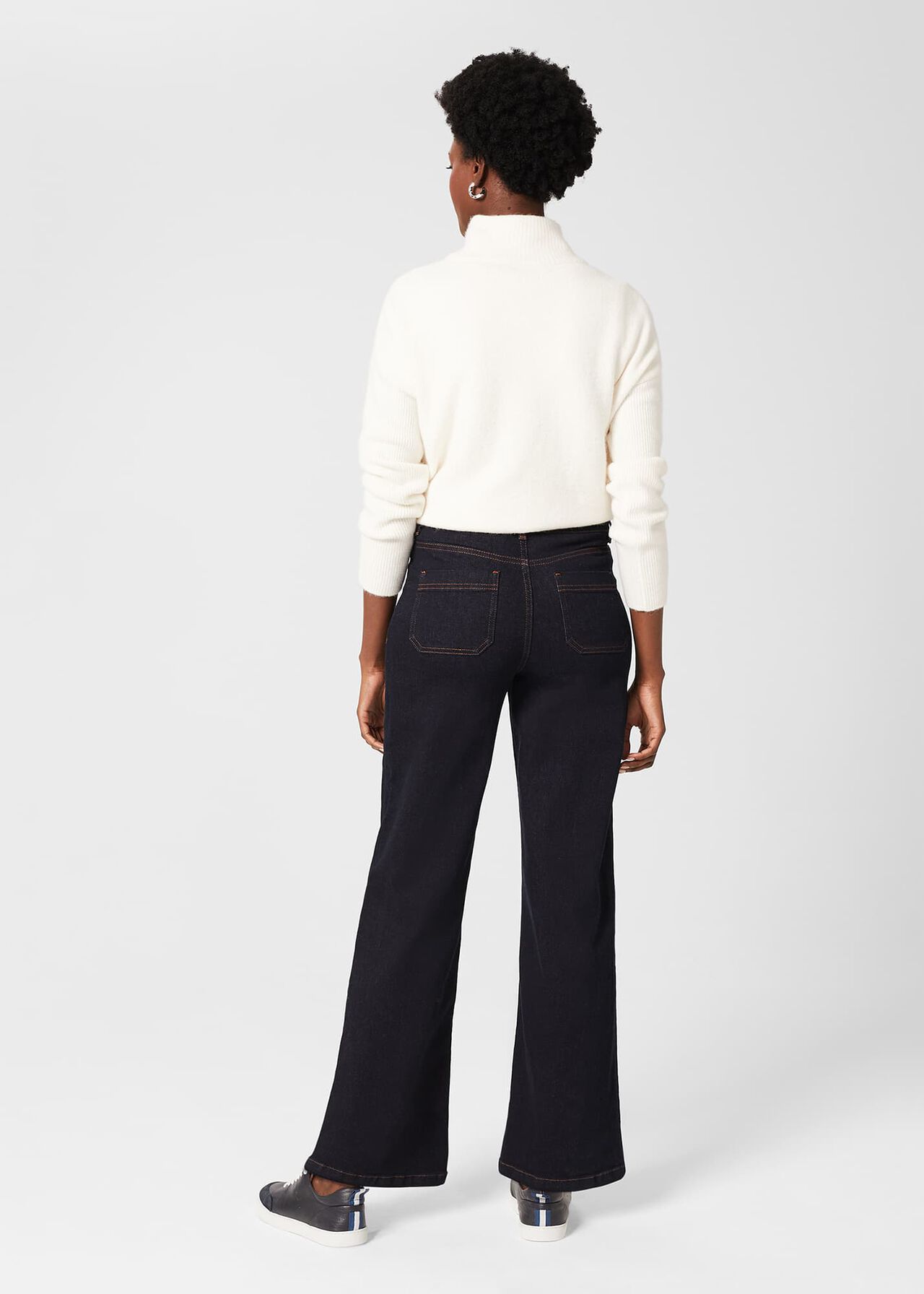 Karis Wide Leg Jeans, Indigo, hi-res