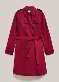 Petite Skylar Shower Resistant Trench Coat, Beetroot Pink, hi-res