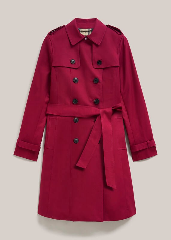 Petite Skylar Shower Resistant Trench Coat