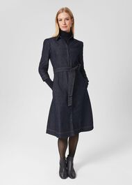 Coco Denim Dress, Indigo, hi-res