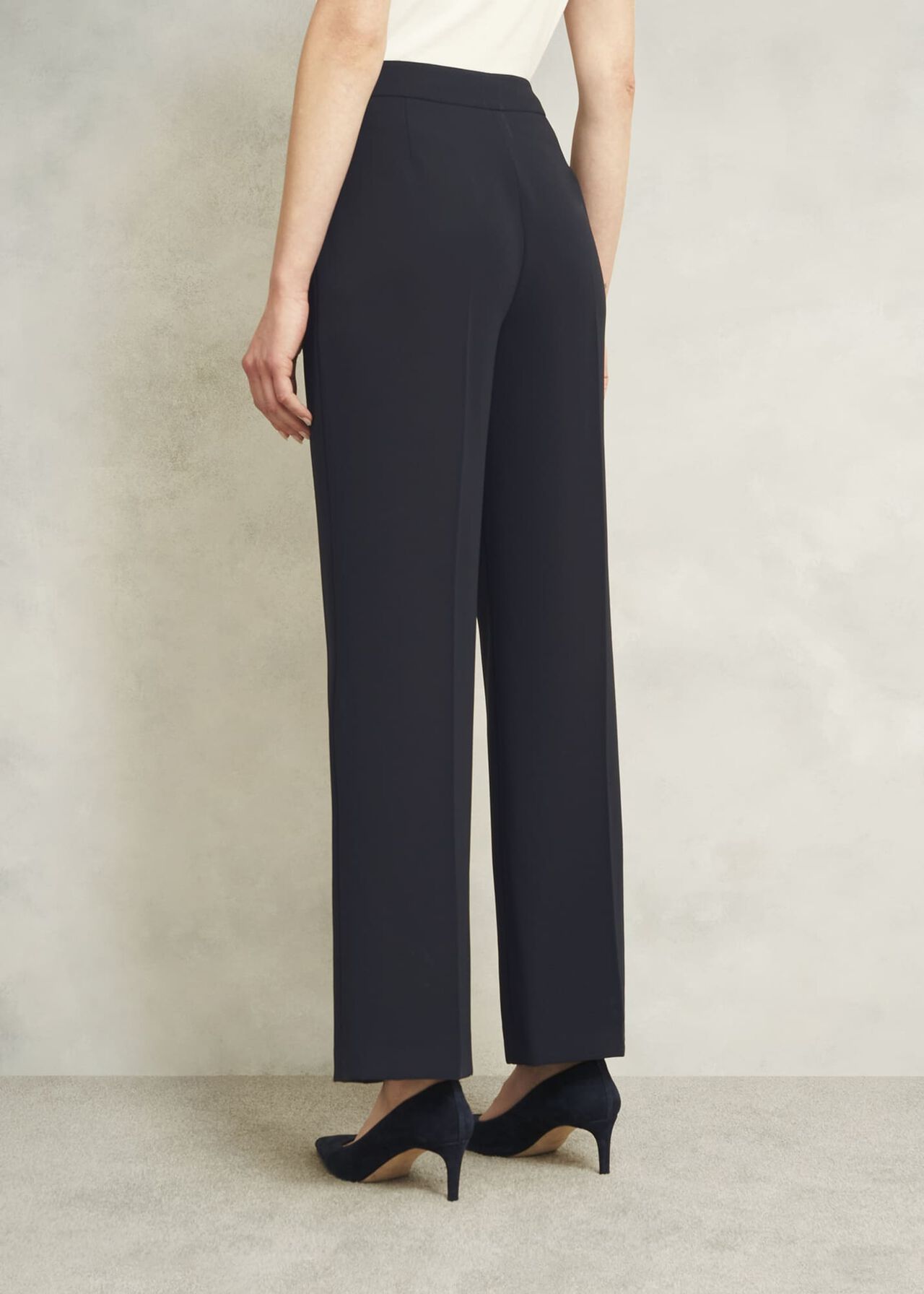 Petite Mel Wide Pants, Navy, hi-res