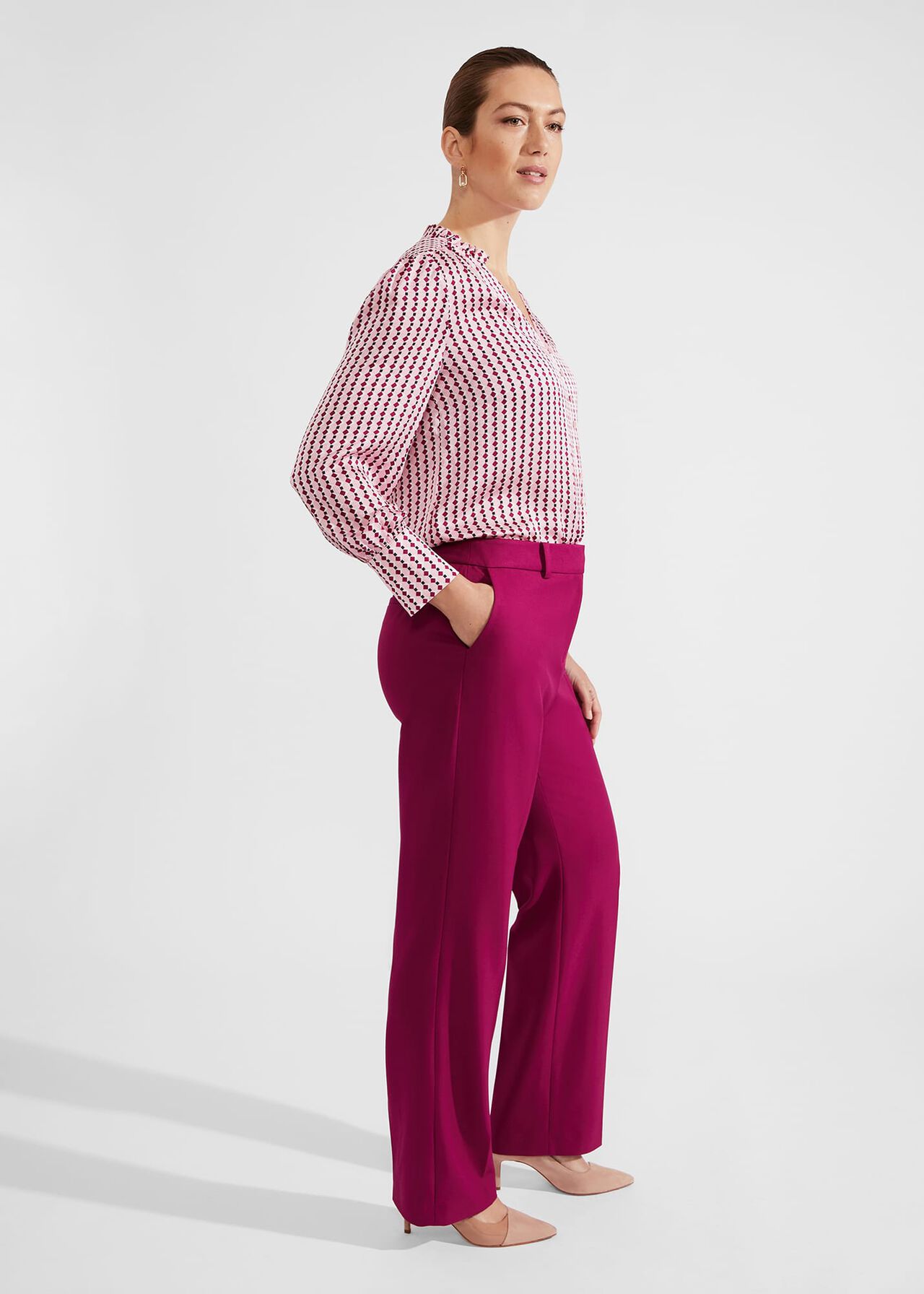 Nola Silk Wide-Leg Trousers