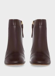 Leila Ankle Boots, Aubergine, hi-res