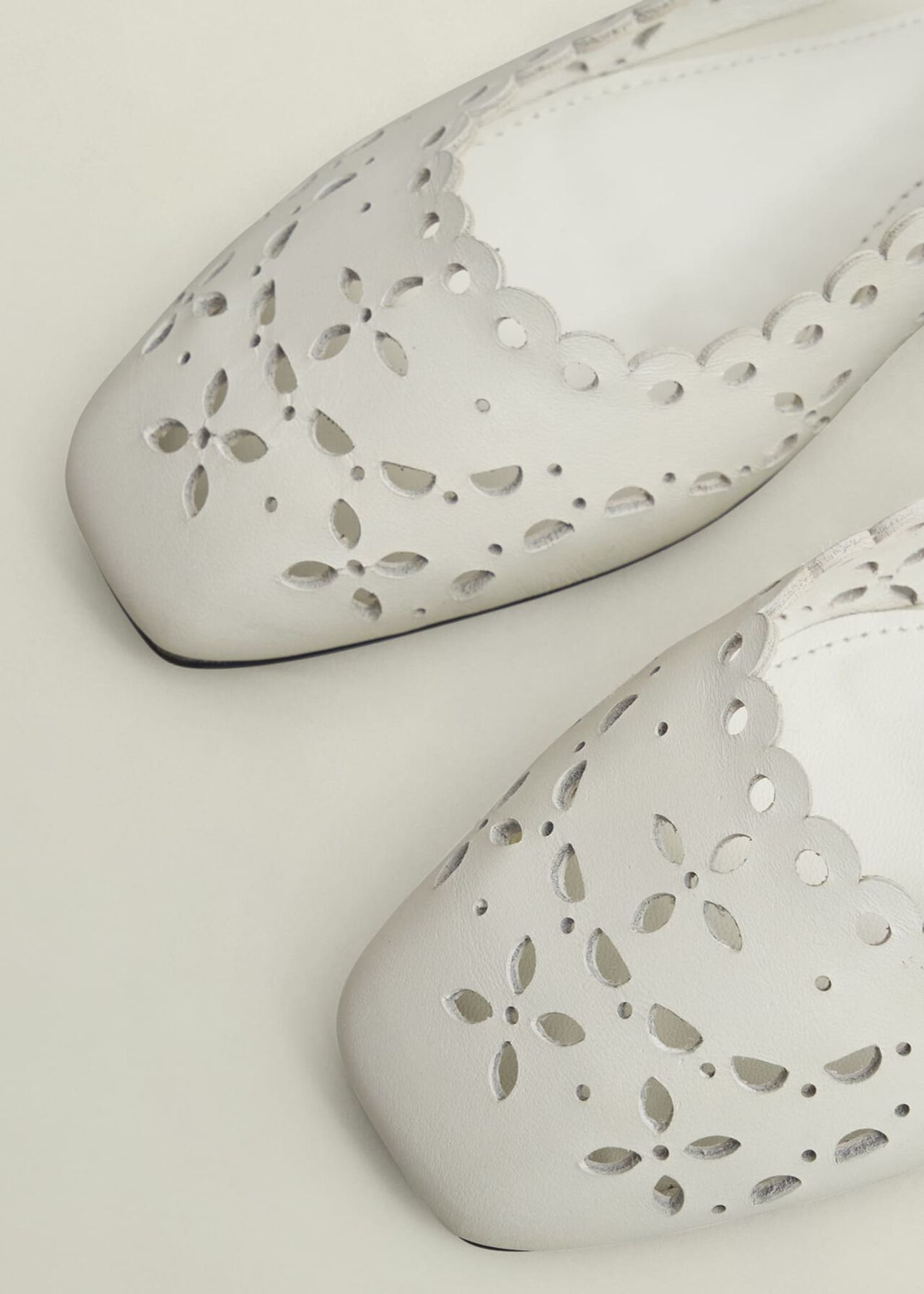 Chrissy Cut Detail Mary Janes, Ivory, hi-res