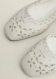Chrissy Cut Detail Mary Janes, Ivory, hi-res