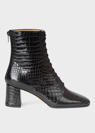 Imogen Lace Up Boots, Black, hi-res