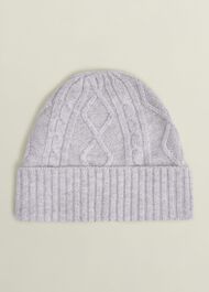 Steph Wool Hat, Pale Grey, hi-res