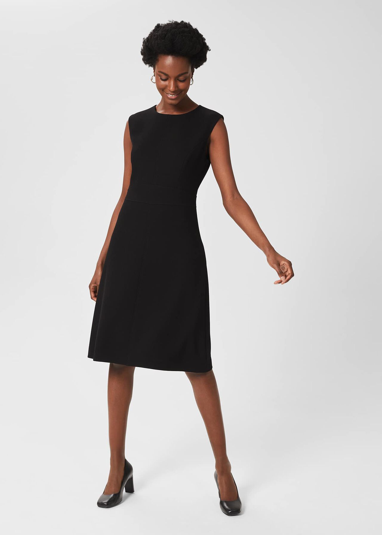 Ophelia Aline Dress, Black, hi-res