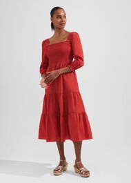 Tia Dress, Clay Red, hi-res