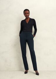 Mel Woven Front Top, Black, hi-res