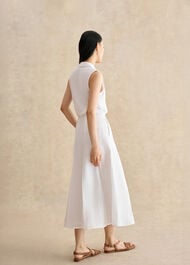 Alice Linen Skirt, White, hi-res