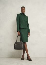 Daphne Wool Skirt, Green Multi, hi-res