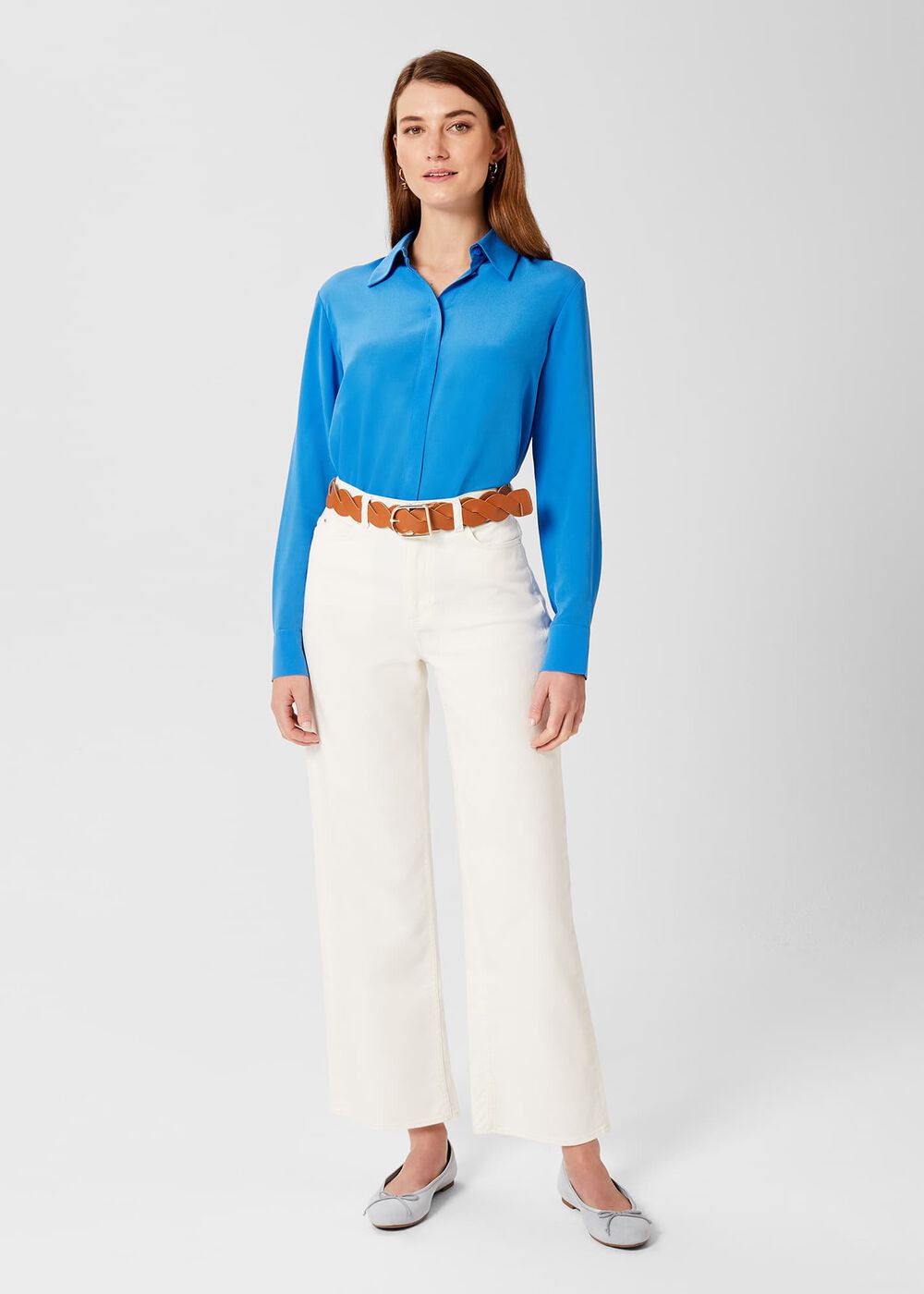 Flo Ballet Flats, Celeste Blue, hi-res