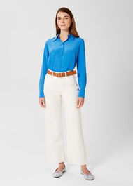 Flo Ballet Flats, Celeste Blue, hi-res
