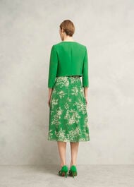 Elize Crepe Jacket, Cilantro Green, hi-res