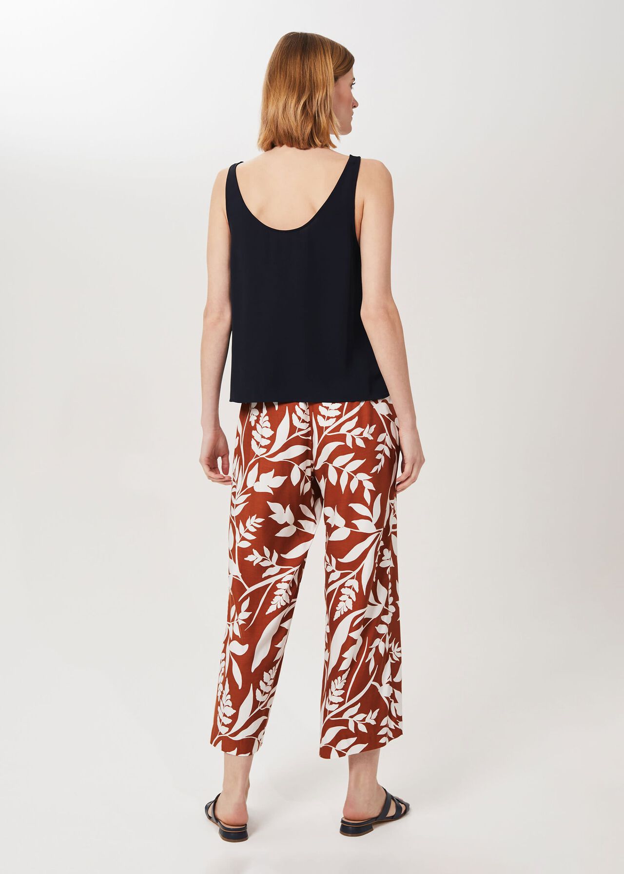 Lauren Printed Trousers, Brandysnap Ivry, hi-res