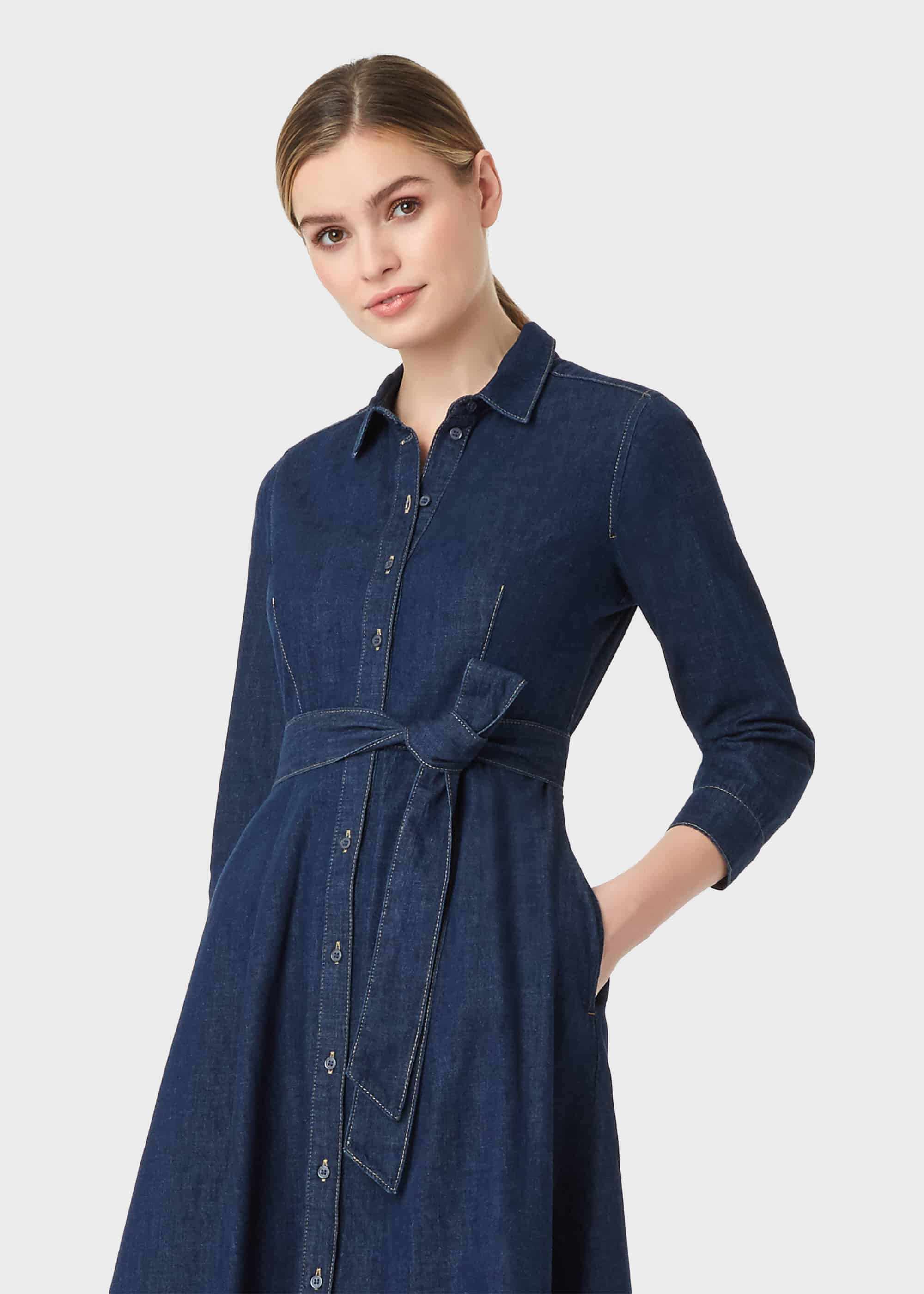 hobbs denim dress