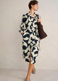 Petite Alisa Dress, Blue Sandstone, hi-res