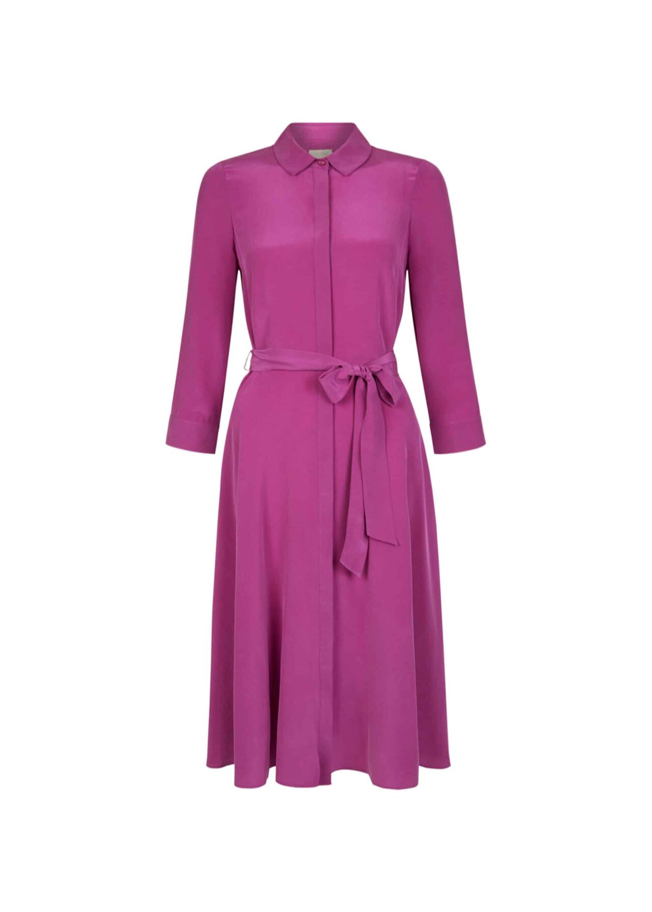 Silk Lainey Dress Deep Orchid