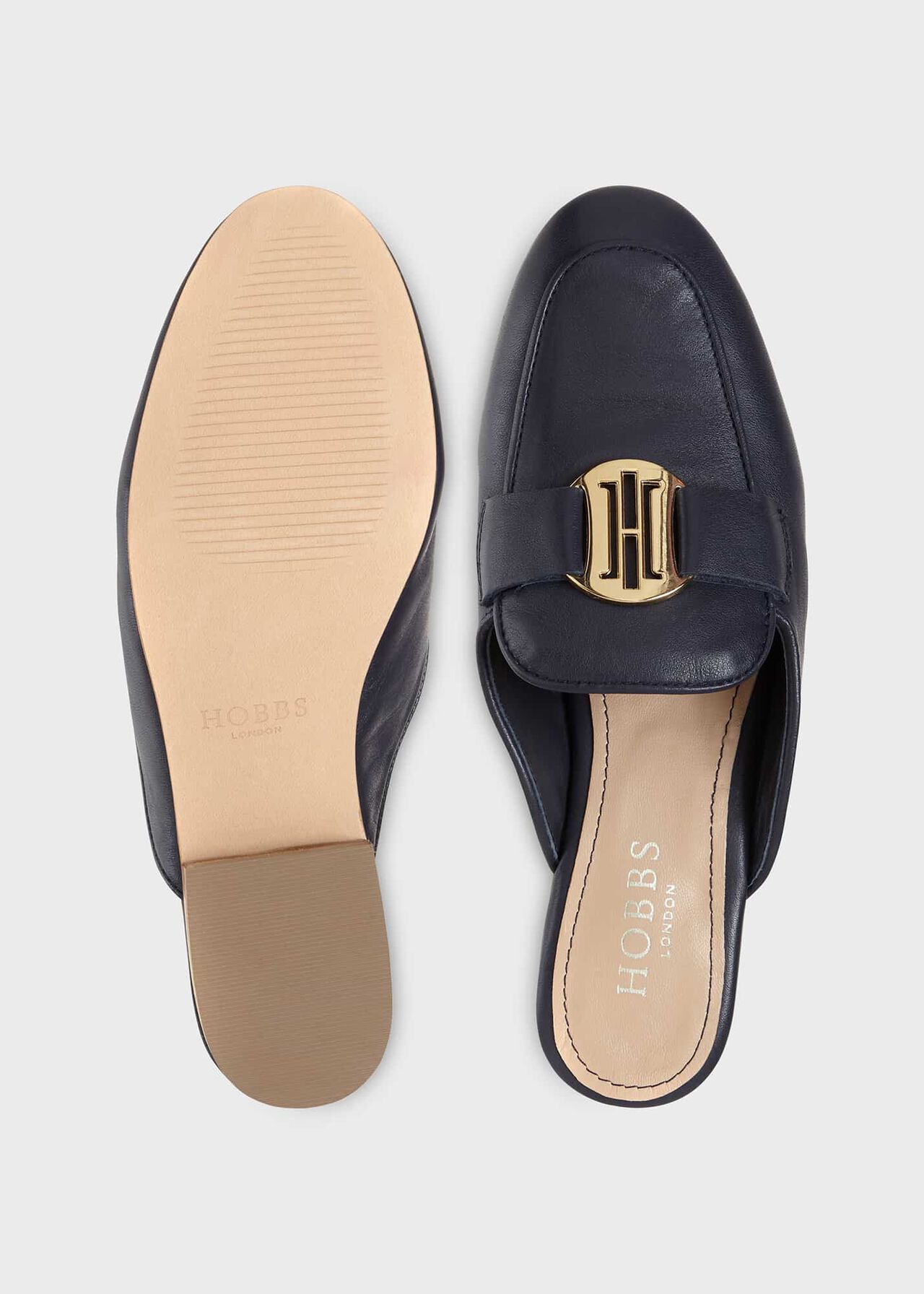 Lexi Backless Loafer, Navy, hi-res