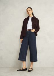 Viola Cotton Blend Shirt, White, hi-res
