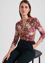 Chiara Printed Top, Multi, hi-res